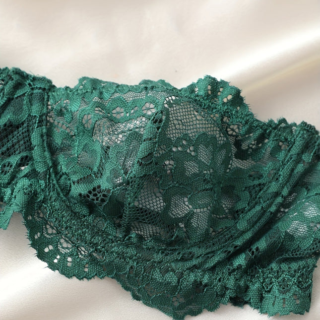 Women's Lace Flowers Print Underwear Suit - XdropX