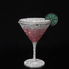 Pink Cocktail Glass