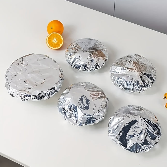 Voedselveilige Herbruikbare Aluminiumfolie Isolatiedeksel - Tafel Isolatiehoes, Aluminiumfolie Deksel, Keuken Vershoud- en Isolatiefolie Isolatiehoes, Geschikt voor Kommen, Borden, Servies - Houdt Eten Warm, Vers - XdropX