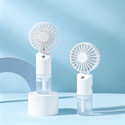 1 stuk draagbare 2-in-1 ventilator + luchtbevochtiger met bevochtigingsfunctie, USB-oplaadbare persoonlijke koelventilator, mini luchtbevochtigerventilator geschikt voor thuis, kantoor en reizen