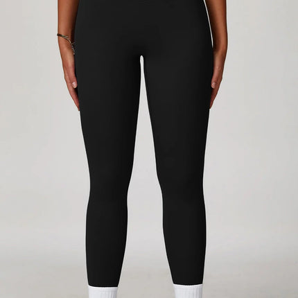 Power Petals Crossed High-Waist Leggings-5