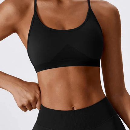 Crossback Strappy Sports Bra-4