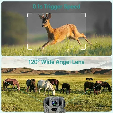 4K 50MP HD Outdoor Wild Hunting Camera Night Vision