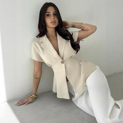 Cross-border Best-selling Women's Solid-color Tops