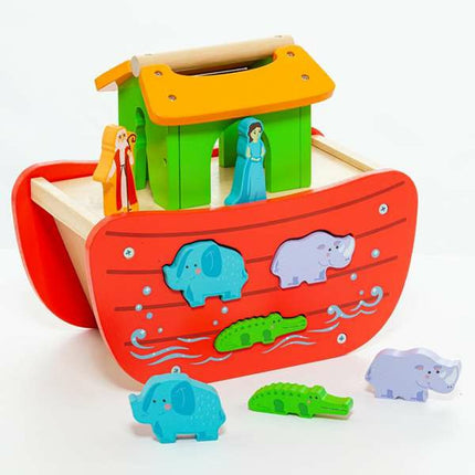 Playset Moltó Noah's ark Wood 17 Pieces-8