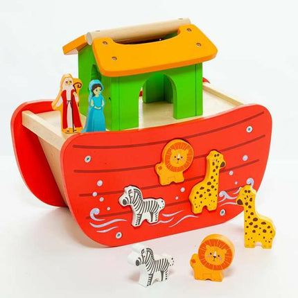 Playset Moltó Noah's ark Wood 17 Pieces-7