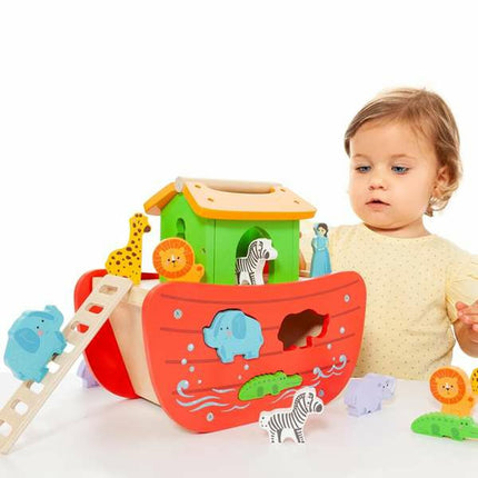 Playset Moltó Noah's ark Wood 17 Pieces-6
