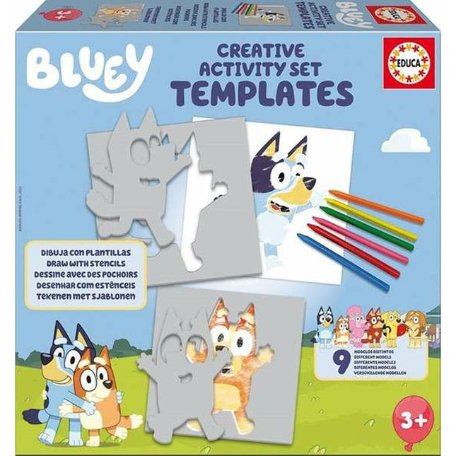 Drawing Set Educa Bluey-0