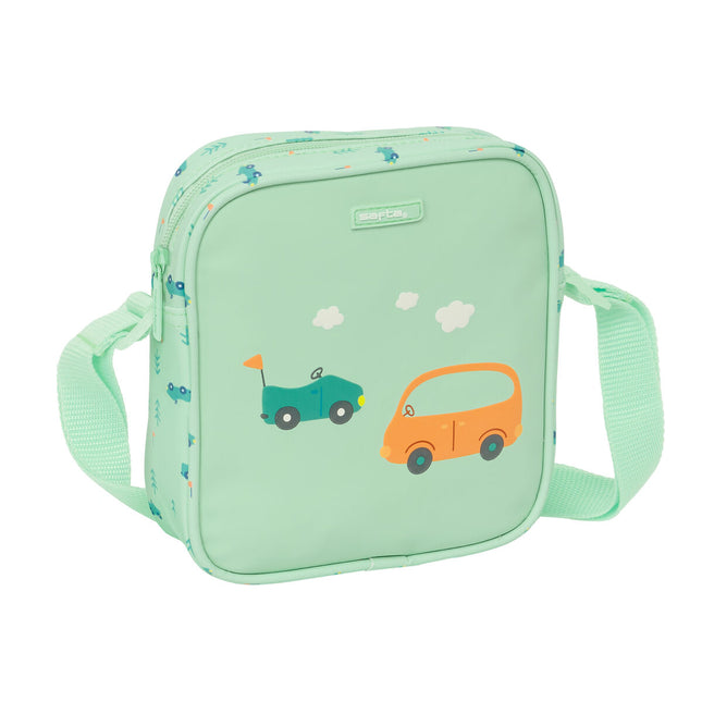 Shoulder Bag Safta Cars Green 16 x 18 x 4 cm-0