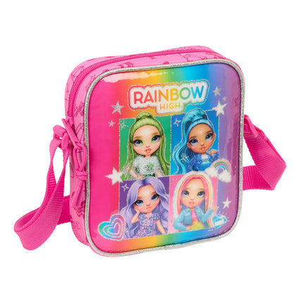 Shoulder Bag Rainbow High Shine Multicolour 16 x 18 x 4 cm-0