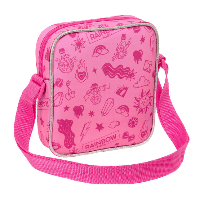 Shoulder Bag Rainbow High Shine Multicolour 16 x 18 x 4 cm-1