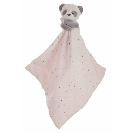 Baby Comforter 25 x 25 cm Panda bear Pink-0