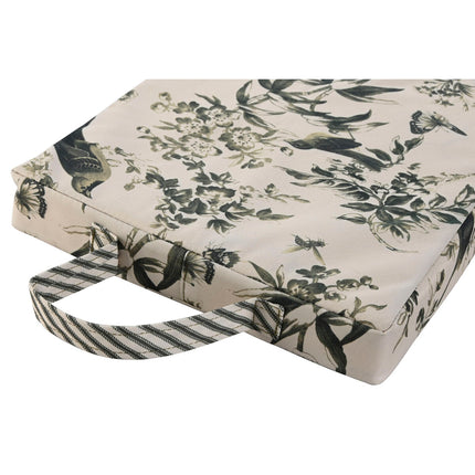 Floor cushion Home ESPRIT Green Beige Cotton Polyester 40 x 25 x 4 cm-3