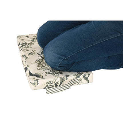 Floor cushion Home ESPRIT Green Beige Cotton Polyester 40 x 25 x 4 cm-1