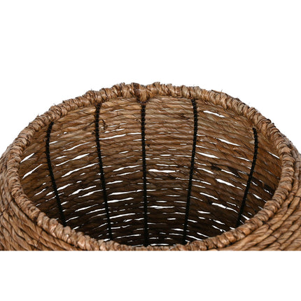 Set of Planters Home ESPRIT Brown Metal Fibre 41 x 41 x 32 cm-3