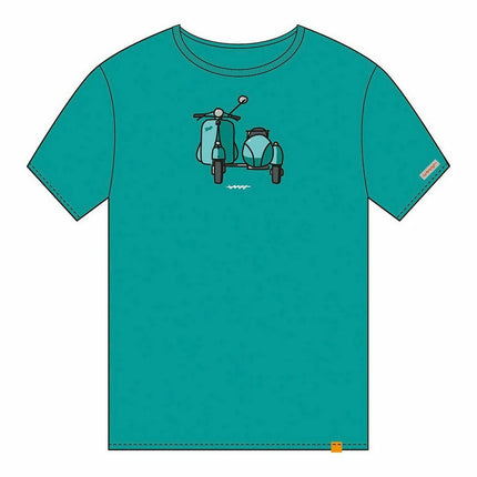 Short Sleeve T-Shirt Cállate la Boca Turquoise Sidecar