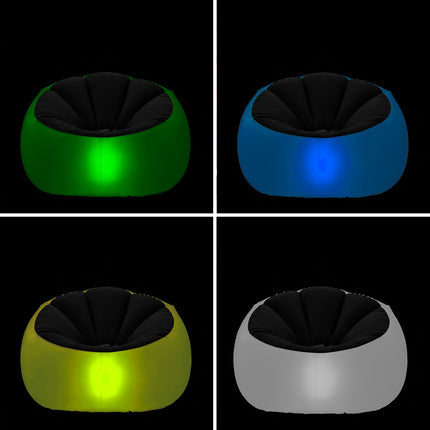 Inflatable Armchair with Multicoloured LED and Remote Control Chight InnovaGoods-11