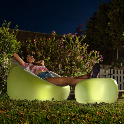 Inflatable Armchair with Multicoloured LED and Remote Control Chight InnovaGoods-5