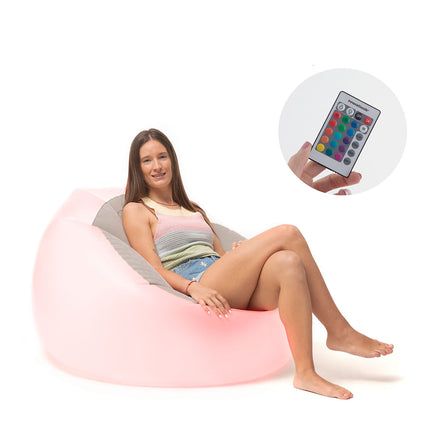 Inflatable Armchair with Multicoloured LED and Remote Control Chight InnovaGoods-4