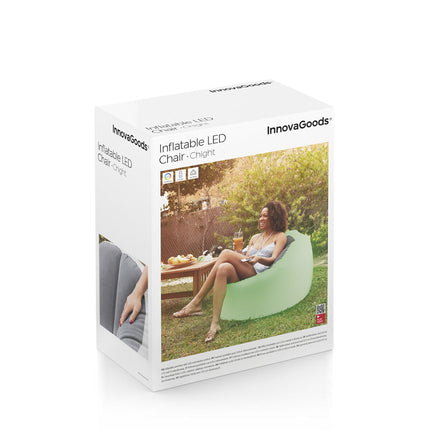Inflatable Armchair with Multicoloured LED and Remote Control Chight InnovaGoods-1