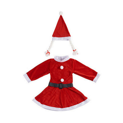 Costume for Children Krist+ White Red Mother Christmas 9-13 Years-0