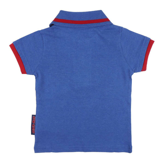 Child's Short Sleeve T-Shirt Spider-Man Blue