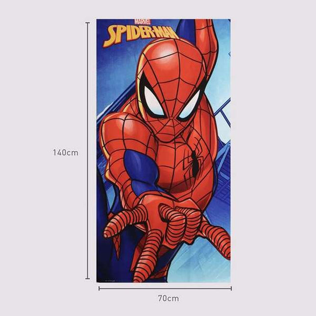 Beach Towel Spider-Man Blue 70 x 140 cm-1