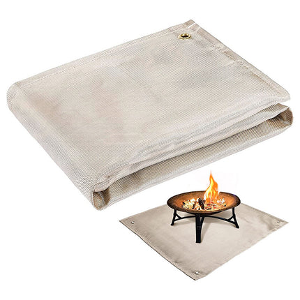 Outdoor Camping Flameproof Fabric Barbecue High-temperature Resistant Heat-proof Mat