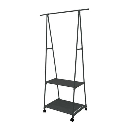 Kledingrek Met Leggers - Metaal - Verrijdbaar - Zwart - 85X42X160 Cm - XdropX