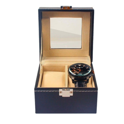 Ceruzo Horlogebox - Voor 2 Horloges - Zwart - XdropX