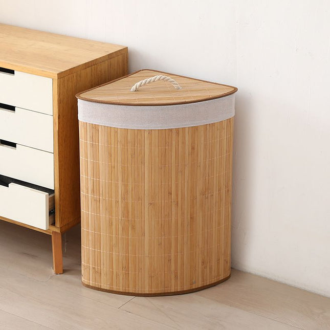 Ceruzo Bamboe Wasmand - Hoek Model - 72L - Naturel - XdropX