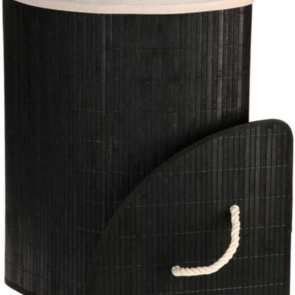 Ceruzo Bamboe Wasmand - Hoek Model - 72L - Zwart - XdropX