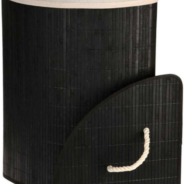 Ceruzo Bamboe Wasmand - Hoek Model - 72L - Zwart - XdropX