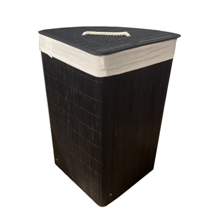 Ceruzo Bamboe Wasmand - Hoek Model - 72L - Zwart - XdropX