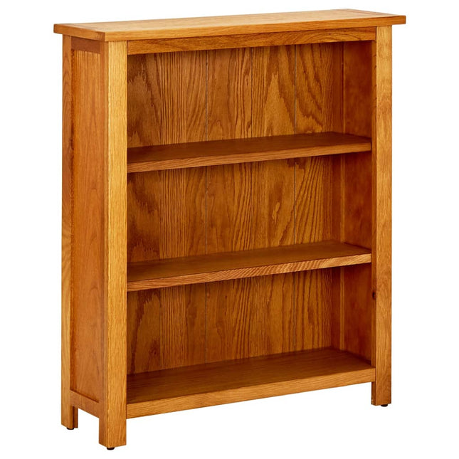 Boekenkast Met 6 Schappen 80X22,5X180 Cm Massief Eikenhout - XdropX