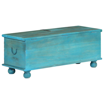 Opbergkist 100X40X41 Cm Massief Mangohout Blauw - XdropX
