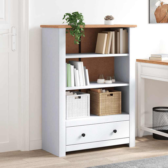 Boekenkast Panama Range 80X35X110 Cm Massief Grenenhout - XdropX