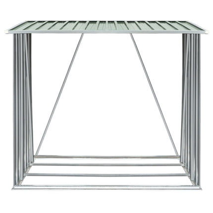 Haardhoutschuur 163X83X154 Cm Gegalvaniseerd Staal - XdropX