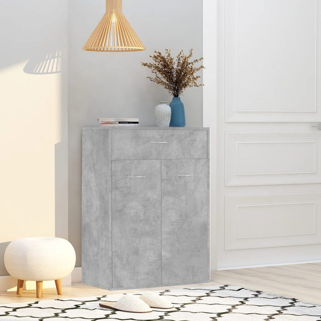Schoenenkast 60X35X84 Cm Bewerkt Hout Kleurig - XdropX