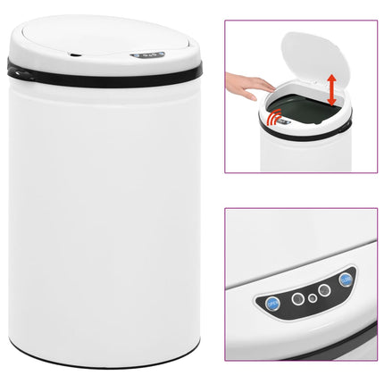 Prullenbak Met Automatische Sensor Koolstofstaal - XdropX