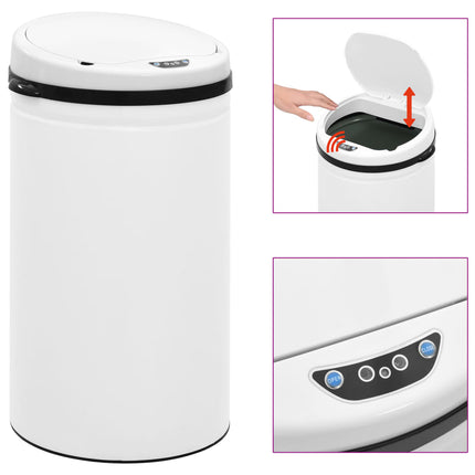 Prullenbak Met Automatische Sensor Koolstofstaal - XdropX
