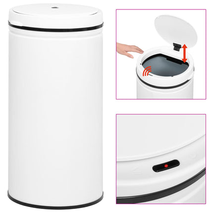 Prullenbak Met Automatische Sensor Koolstofstaal - XdropX