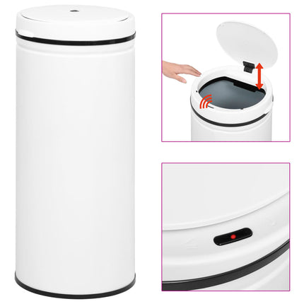 Prullenbak Met Automatische Sensor Koolstofstaal - XdropX
