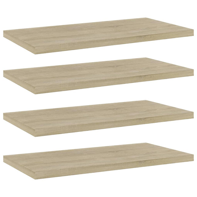 Wandschappen 4 St 40X20X1,5 Cm Bewerkt Hout Kleurig - XdropX