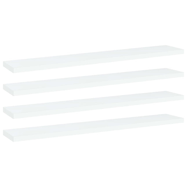 Wandschappen 4 St 60X10X1,5 Cm Bewerkt Hout - XdropX