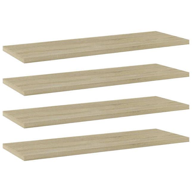 Wandschappen 4 St 60X20X1,5 Cm Spaanplaat Kleurig - XdropX