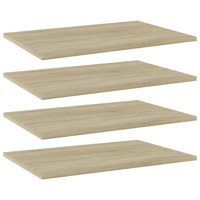 Wandschappen 4 St 60X40X1,5 Cm Bewerkt Hout Kleurig - XdropX