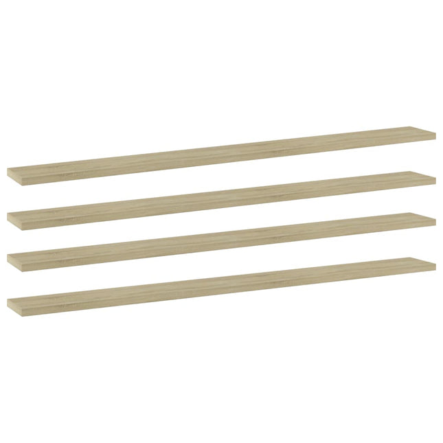 Wandschappen 4 St 100X10X1,5 Cm Spaanplaat Kleurig - XdropX