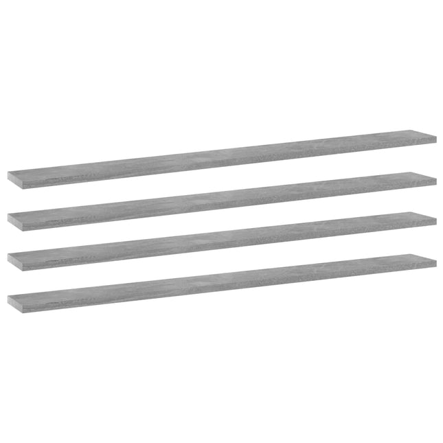 Wandschappen 4 St 100X10X1,5 Cm Bewerkt Hout - XdropX