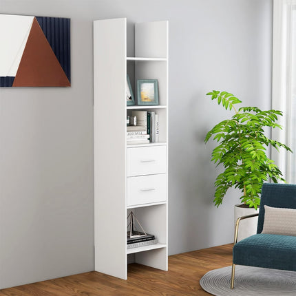 Boekenkast 2-Laags 40 X 35 X 180 Cm Bewerkt Hout - XdropX
